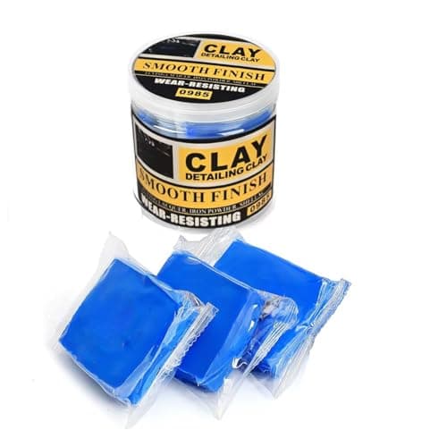 Image of Complete Clay Bar Car Detailing Kit - 3 x 100g Premium Smooth Finish Claybars for Professional Paint & Surface Prep, Removes Contaminants for a Showroom Shine and Reusable for Long-Lasting Use