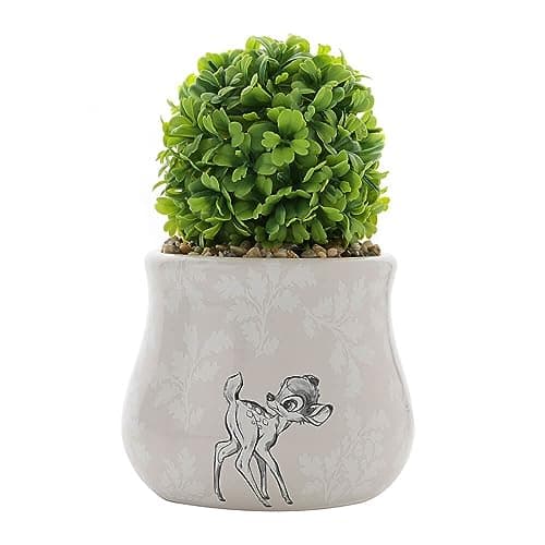Image of Home Forest Friends Bambi Ceramic Planter with Faux Plant