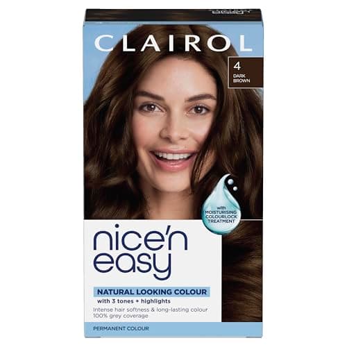 Image of CLAIROL NICE'N EASY CRÈME PERMANENT HAIR DYE - 4 DARK BROWN