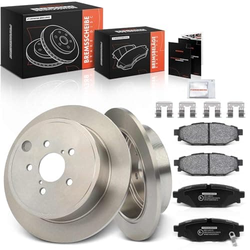 Image of Frankberg Brake Kit incl. 2x Brake Disc + 4x Brake Pad Rear Compatible with Forester SH GT 86 Coupe ZN6 Impreza Legacy Outback Replace# SU00300639