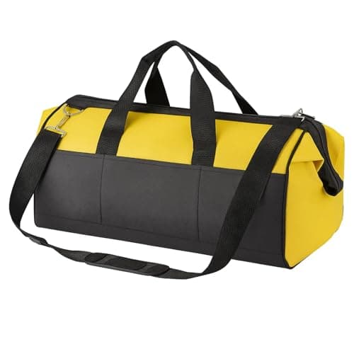 Image of CROWNSHOP Tool Bag 16 in Heavy Duty Multi Tool Bag 37x21x29CM Organiser Technician Bag with Adjustable Shoulder Strap for Office Workshop Daily Use