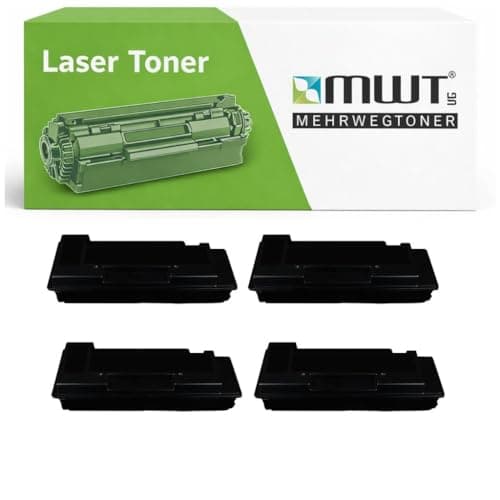 Image of Mehrwegtoner Toner 4X Compatible with Utax CD1028 CD1128 Replaces 4422810010 Black with 15% More Performance
