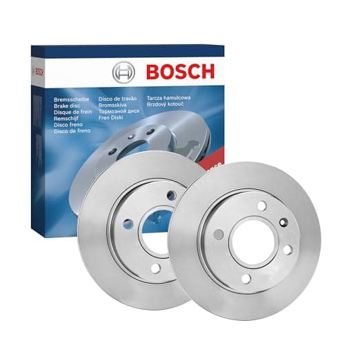 Image of Bosch BD428 Brake Disc Set - 239.5 mm Vented Discs - Front Axle - ECE-R90 Certified - Good Cooling, Reliable Braking, Corrosion Protection - 1 Set of 2 Discs