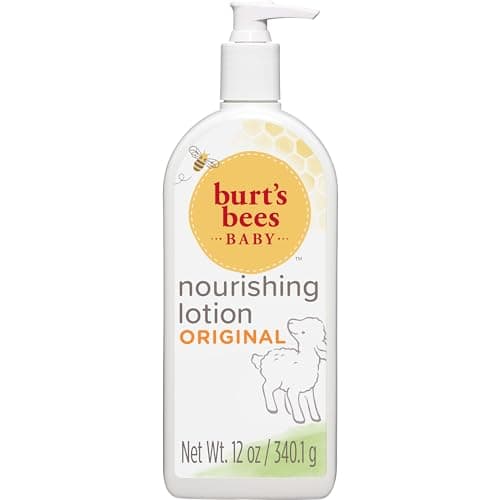 Image of Burt's Bees Baby Nourishing Lotion, Original Scent Baby Lotion - 12 Ounce Tube