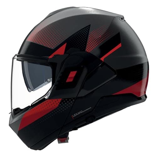 Image of Nolan N120-1 Ciclone Helmet, Black/Red, XL (62)