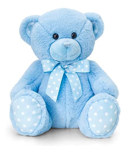 Image of Supersoft 25cm Baby Spotty Bear Blue