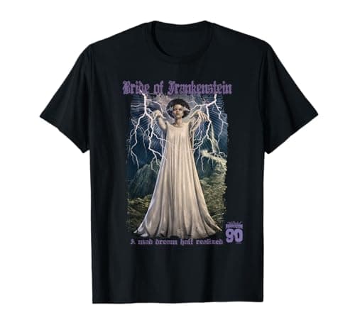 Image of Universal Monsters Bride of Frankenstein 90th Lightning T-Shirt
