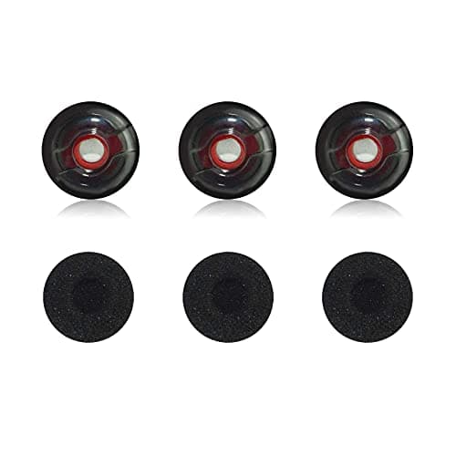 Image of Replacement Ear Tip with Foam Covers For Plantronics Voyager 5200 Series / 5210/5220 5200 UC Bluetooth Headsets Earpieces (Medium)