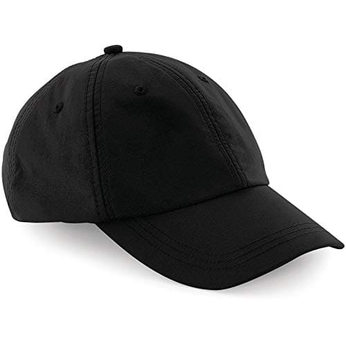 Image of Beechfield Unisex Outdoor Waterproof 6 Panel Baseball Cap (One Size) (Black)
