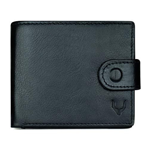 Image of PELLE TORO All-in-One Handmade Mens Wallet with RFID Blocking, Coin Pocket, Fine Leather Card Wallet for Men with 8 Slots and Zip Section, in Wooden Gift Box, Black