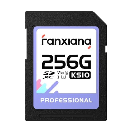 Image of fanxiang SD Card 256GB, SDXC Memory Card, UHS-I, V30, Class 10, Up to 100MB/s, High Speed for 4K UHD Video, DSLR Camera, and Full HD Recording