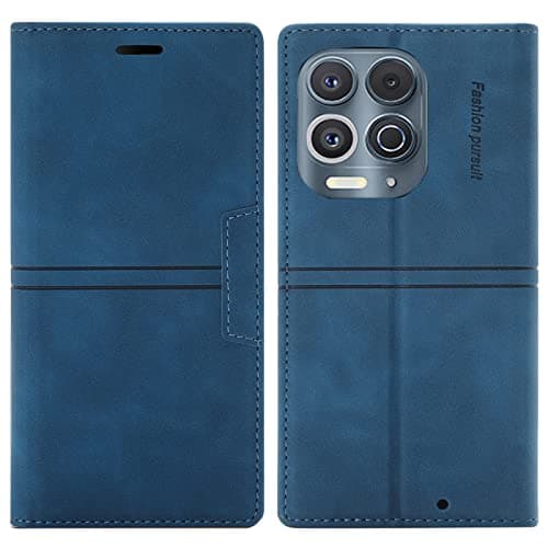 Image of OKZone Compatible With Motorola Moto G9 Plus Case, PU Leather Book Wallet Case with Card Holder ShockProof Magnetic Cover Kickstand Folio Flip Case for Girls Women for Motorola Moto G9 Plus (Blue)