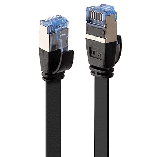 Image of Lindy Cat. 6 Flat Network Cable U/FTP, 3 m, Black