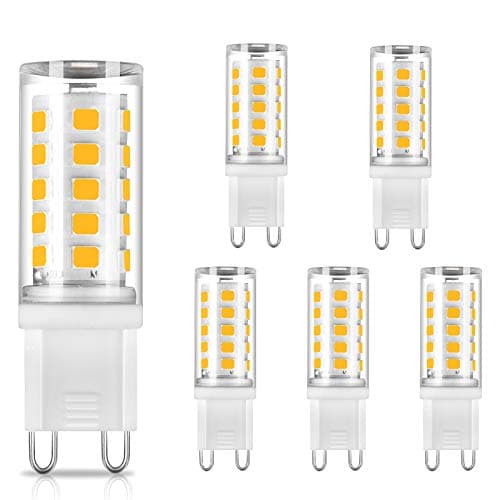 Image of CHEERBEE G9 LED Bulbs Warm White 2700K, 3W G9 LED Light Bulb, 28W 33W 40W Halogen Equivalent, AC 220-240V, 350LM, CRI>85, Capsule Bulb for Crystal Chandelier, No Flicker, Non-dimmable, 5 Pack