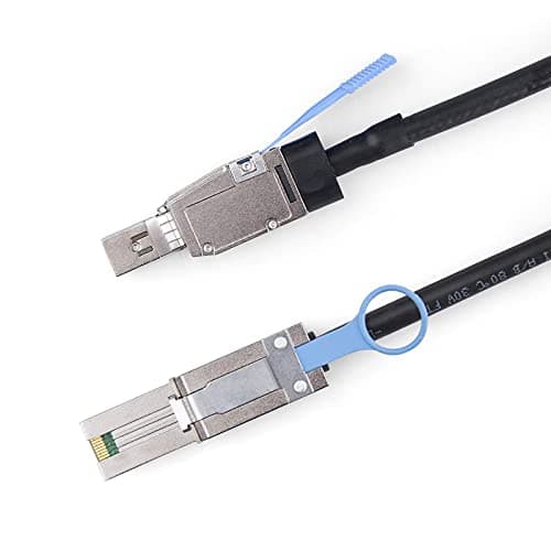 Image of 10Gtek® External Mini SAS HD SFF-8644 to Mini SAS SFF-8088 Hybrid Cable, 1-Meter(3.3-ft)