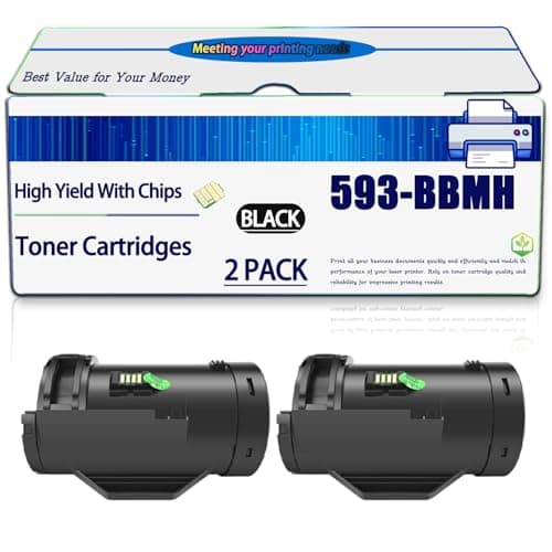 Image of PGLFG Compatible for Dell 593-BBMH 47GMH Toner Cartridges Work for H815dw S2810dn S2815dn Printers, High Yield 7000 Pages, with Chip (2-Pack Black)