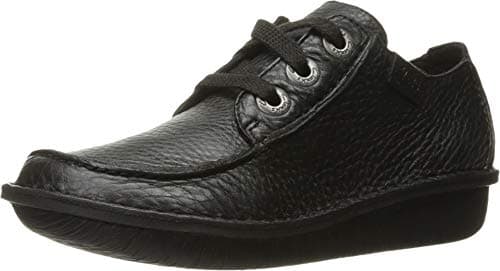 Image of Clarks Women's Funny Dream Derbys, Black Black Leather, 5 UK