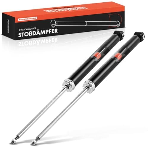 Image of Frankberg 2x Shock Absorber Strut Rear Left Right 673mm Gas pressure Compatible with 2 DY Fiesta V JD JH Replace# 311897,1327469