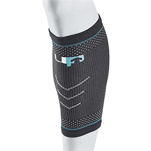 Image of Ultimate Performance Ultimate Compression Elastic Calf And Shin Support, Medium, Black/Blue