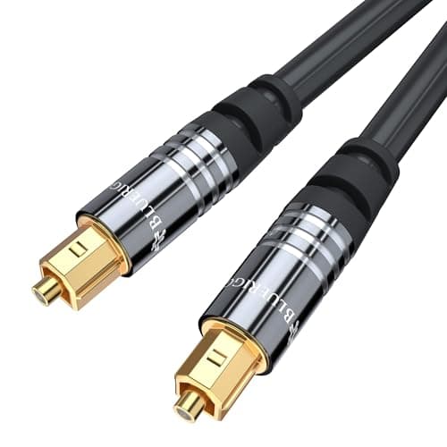 Image of BlueRigger Digital Optical Audio Toslink Cable (5M, Fiber Optic, Aluminum Shell, 24K Gold-Plated) - Compatible with Home Theatre, Sound Bar, TV, Xbox, Playstation PS5, PS4 – Premium Series