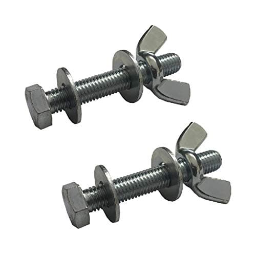 Image of 5 Pack Screw Bolts M5 x 25mm, Washers & Wing Nuts, Zinc Plated Threaded Design, Wing Nuts & Hexagonal Bolts for DIY Projects, Industry Mechanical Work, Secure Fastening of Workpieces