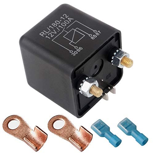 Image of Gebildet Automotive Relays for Car Truck Motor Boat Car Starter - 12V DC 100 Amp Split Charge Relay Switch with 2 Pin Footprint + 2 Terminal