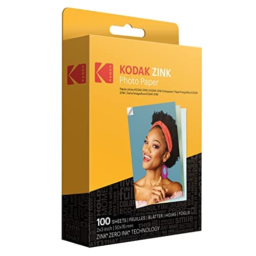 Image of KODAK 2x3" Premium Zink Photo Paper (100 Sheets) - Compatible with KODAK Cameras & Printers, White