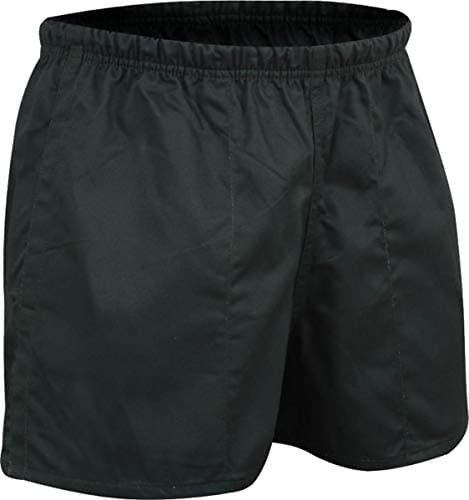Image of ND Plain Rugby Shorts With Pockets And Drawstring Durable (Black, XL)