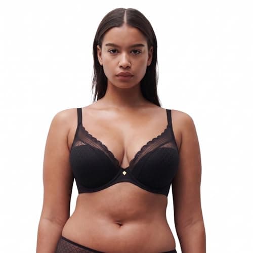 Image of Chantelle Women's Norah Chic Underwire Bra Molded, Black, 32D