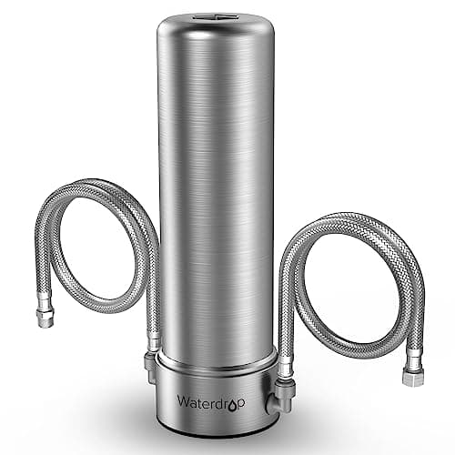 Image of Waterdrop AS13 Under Sink Water Filter, 6 Stage Stainless Steel Under Sink Water Filtration System, No Drilling Required Water Filter System, NSF/ANSI 42 Certified, Reduce PFAS, PFOA/PFOS