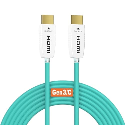 Image of RUIPRO 8K Fibre Optic HDMI Cable 2M Ultra High Speed HDMI 2.1 48Gbps 8K@60Hz 4K@120Hz Dynamic HDR eARC HDCP 2.3, Compatible with TV, Laptop, Projector, PS5, Xbox Series X, AVR, Blu-ray Player