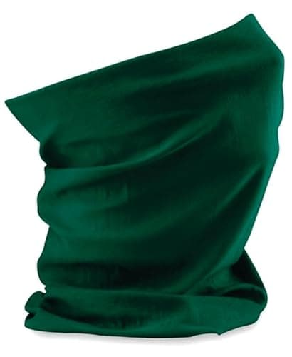 Image of Personalised Snood Scarf, Your Text/Logo Scarf, Winter Wear, Outdoor Accessories, Stretchable Snood Original Scarf, Neck Gaiter, Bottle Green
