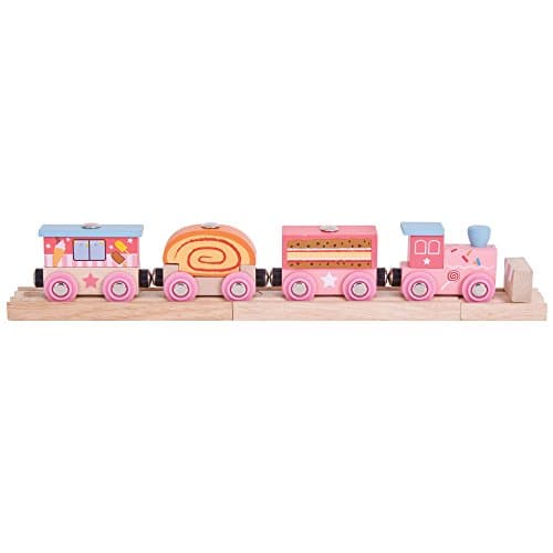 Image of Bigjigs Rail Sweetland Express Train - Other Major Wooden Rail Brands are Compatible