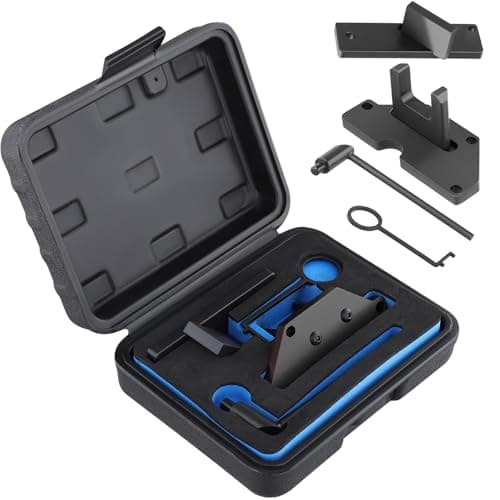 Image of Engine Timing Tool Kit, 1.2GDI Car Engine Timing Tool Set with Camshaft Tool & Tensioning Locking Tool Compatible with Citroen Peugeot Opel 1.2 GDI PureTech, Engine Repair Timing Tool Replacement Belt