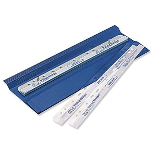 Image of 3L Filing Strips Polyester Self-adhesive 295mm for A4 Ref 8804-100 [Pack of 100], Clear