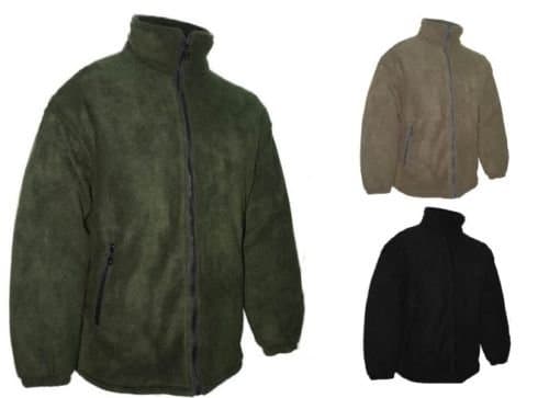 Image of High Mount New Mens British Made Thick Warm Diamond Quilted Padded Anti Pill Fleece Jacket Coat Navy Medium