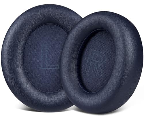 Image of SOULWIT Earpads Replacement for Anker Soundcore Life Q30/Q35 Headphones, Ear Pads Cushions with Softer Protein Leather, Noise Isolation Foam - Blue