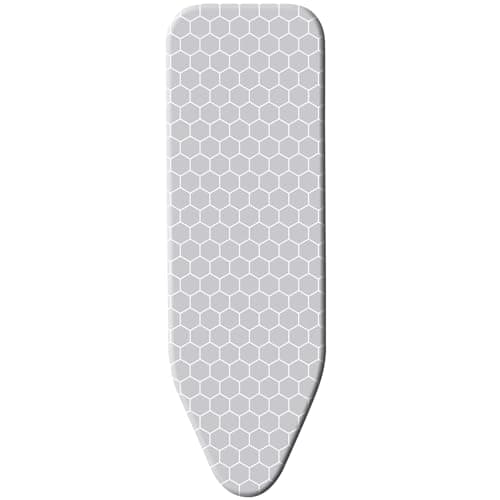 Image of Minky Easy Fit Ironing Board Cover 122 x 38 cm, Elasticated Cover with Double Layer Foam, Made in the UK