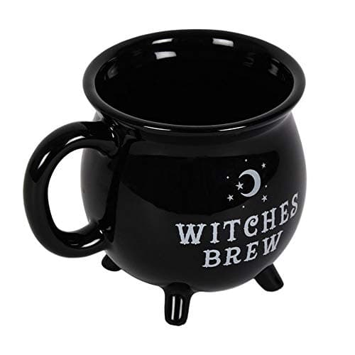 Image of SOMETHING DIFFERENT Witches Brew Cauldron Mug Black