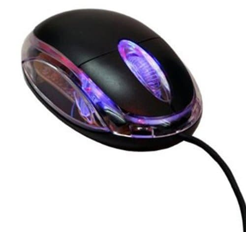 Image of MOFRED® BLACK WIRED USB OPTICAL MOUSE FOR PC LAPTOP COMPUTER SCROLL WHEEL MOUSE MICE