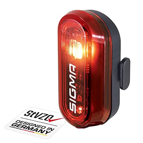 Image of SIGMA SPORT CURVE, LED Bike Light with Batteries, StVZO-Approved, Battery-Powered Rear Light, Colour: Black