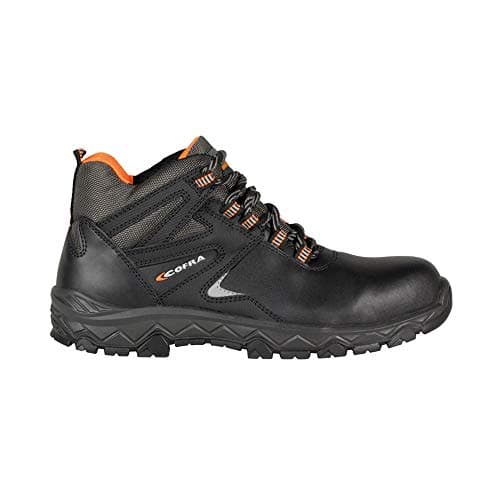 Image of COFRA TN210-000.W42 ASCENT Safety Boots S3 SRC Black/Orange Fluorescent Size 8
