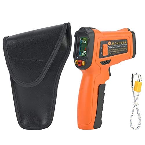 Image of Infrared Thermometer With Thermocouple, -50˚C To 800℃(-58 To 1472 ℉) No-Contact Thermometer Gun+Hygrometer Dew Point/Mould Detector, for Home, Air Conditioning HVAC