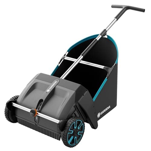 Image of Gardena Leaf and Lawn Collector for Lawns and Patios Garden Helpers: Suitable for both lawns and patios, Easy change of brushes, Effective grass collection, Ergonomically designed (3566-20)