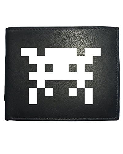 Image of FatCuckoo SPACE INVADER - 1980s 8 bit arcade game, Men's Leather Wallet from