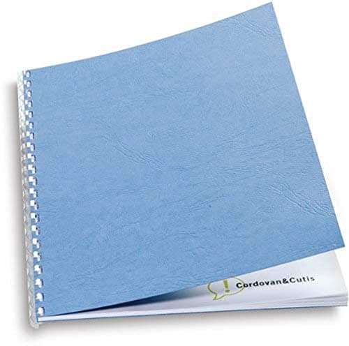 Image of GBC LeatherGrain CN040029 A4 Covers 250 g/sq M Pack of 25 Dark Blue