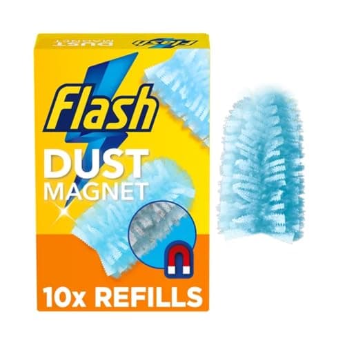 Image of Flash Hand duster Refills (Pack of 10) | Trap and lock day-to-day dust, hair and allergens | DUST Magnet | Fluffy Fibers | Dust Refills