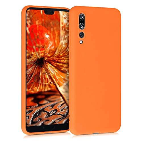 Image of kwmobile Case for Huawei P20 Pro Case - Soft Cover - Shockproof TPU Material - Wireless Charging - Fruity Orange
