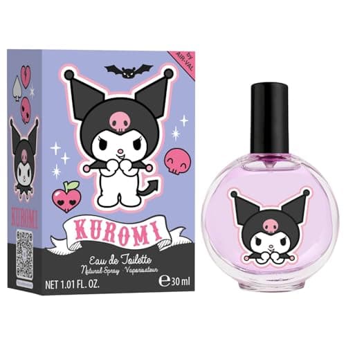 Image of Hello Kitty Kuromi Children Eau de Toilette Natural Perfume Spray | Vegan, Cruelty-Free, Dermatologically Tested EDT Spray for Kids & Teens | Stain-Free Perfume | Safe Daily Fragrance Gift, 30ml