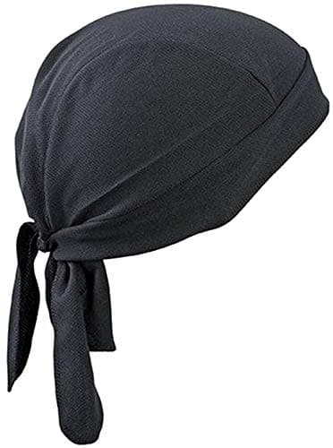 Image of Sports Pirate Headwear Plain Thin Fast Dry Breathable Cycling Bandana Cap Sun Protection Headband Head Wrap Beanie for Women Men Biking Motorcycling Riding, Black